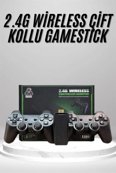 2.4g Uyumlu Kablosuz Çift Kol Atari Retro 20000 Oyun Game Stick - Resim 2