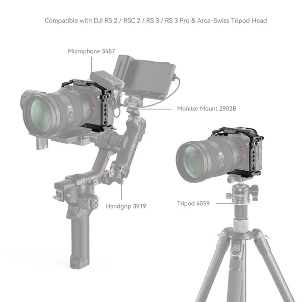 SmallRig 2087D Sony A7III / A7RIII İçin Kafes - Resim 7