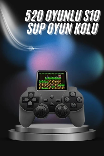 S10 Gamepad 520 Oyunlu Klasik Taşınabilir Retro Oyunlar Oyun Konsolu El Atarisi - 2