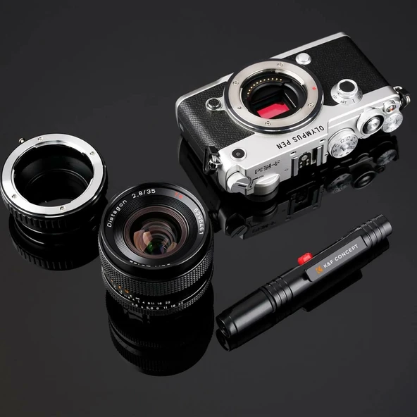 K&F Concept  KF1691 Çift Taraflı Karbon Başlık Lens Temizleme Kalemi - Resim 5