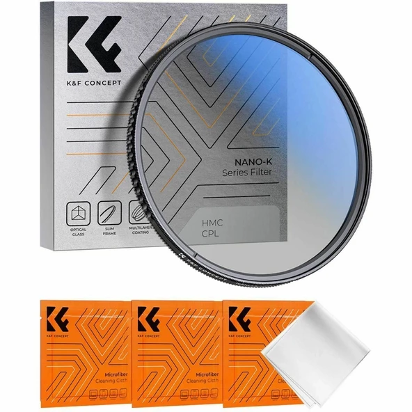 K&F Concept NANO-K SERIES 62mm HMC-CPL Filtre Ultra İnce Çok Kaplamalı ürün görseli
