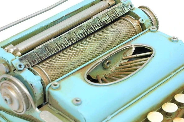 Dekoratif Metal Daktilo Biblo Hediyelik ürün görseli 1