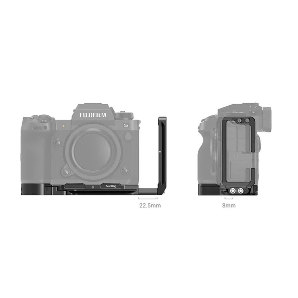 SmallRig 3928B FUJIFILM X-H2 / X-H2S  için  L Braketi - Resim 6