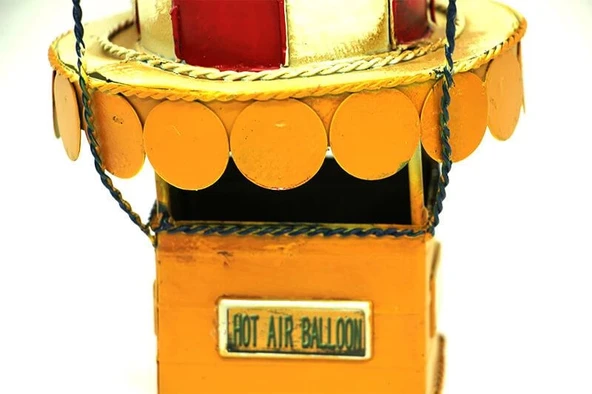 Dekoratif Metal Balon Obje Biblo Vintage Hediyelik - Resim 3