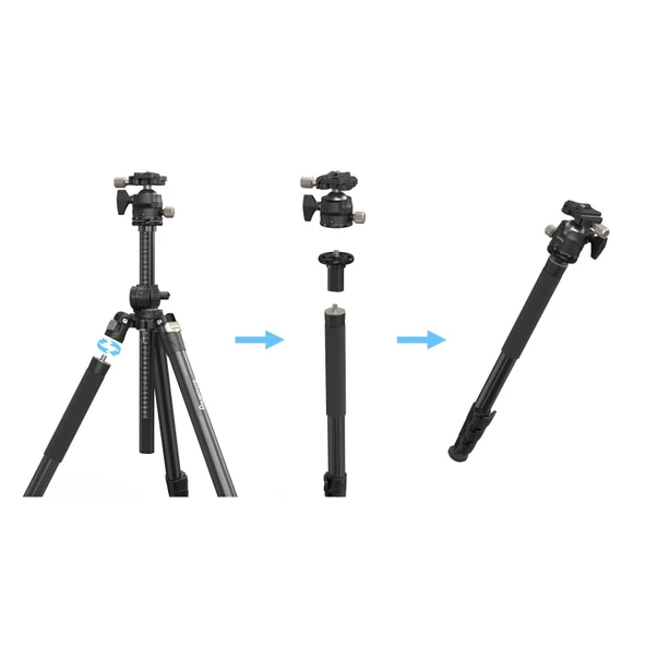 SmallRig 4288 CT200 Yanal Merkezli Sütun Tripod - 5