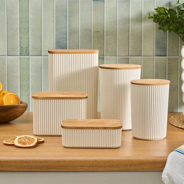 Karaca Massimo Saklama Kabı 0,9 Lt Krem - Resim 4