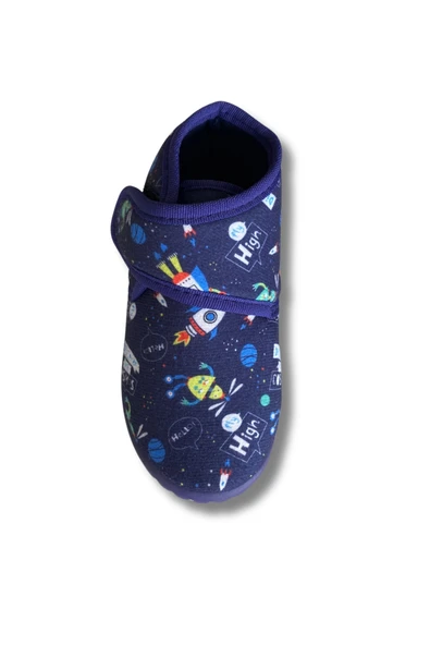 Soylu Yumuşak Nakışlı Gezegenli Erkek Çocuk Pandufu - 6