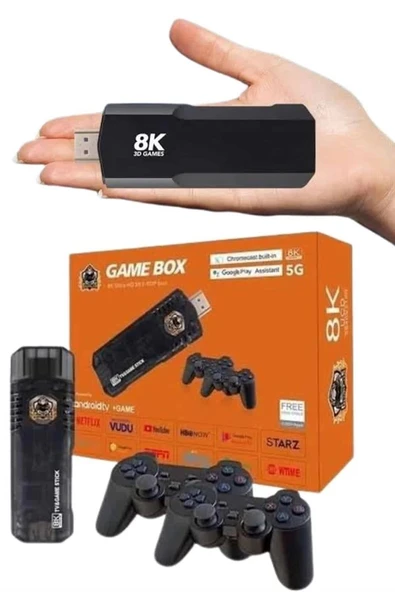 Game Box Android Tv 36500 Oyunlu Atari 5g 8k HDR Ultra HD 64 GB - 5