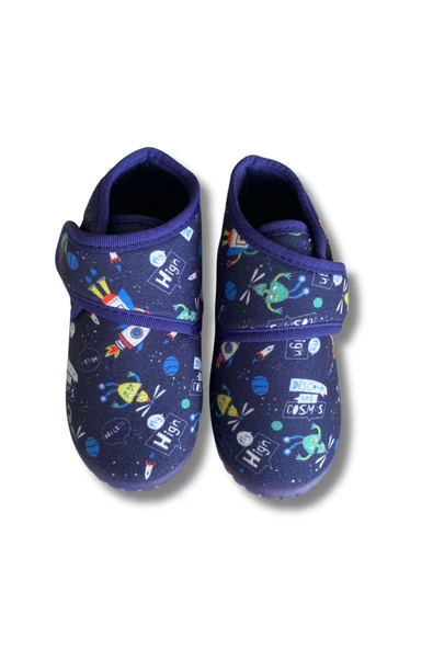 Soylu Yumuşak Nakışlı Gezegenli Erkek Çocuk Pandufu - 2