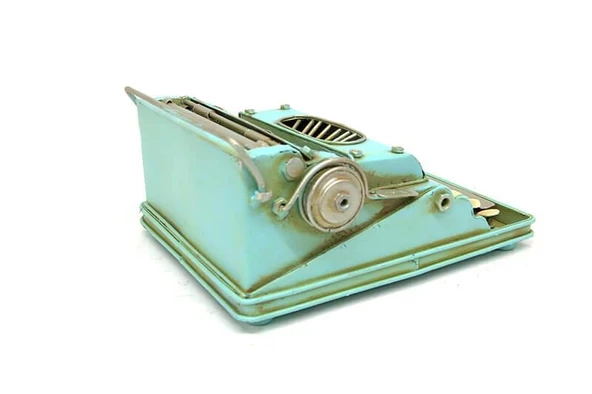 Dekoratif Metal Daktilo Biblo Hediyelik - Resim 4