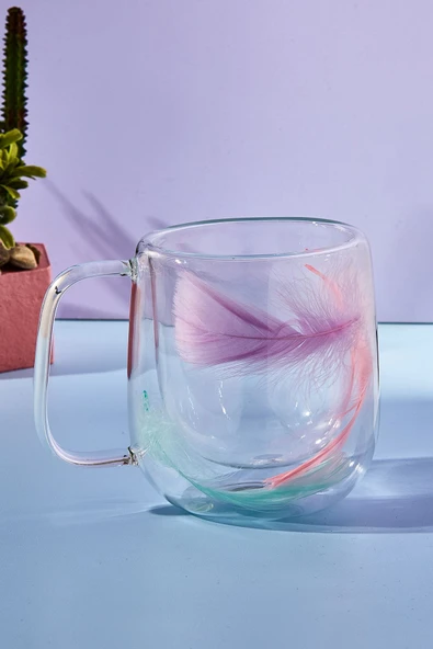 Perotti Double Feather Çift Cidarlı Kupa 250 ml ürün görseli