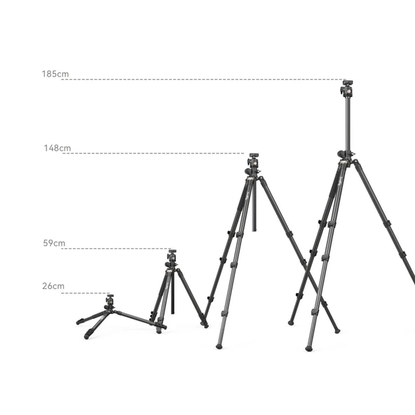 SmallRig 4288 CT200 Yanal Merkezli Sütun Tripod - 8