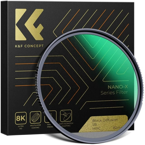 K&F Concept 82mm NANO-X Magnetic MRC-ND1000 / MRC-CPL / MRC-UV Filtre Seti ürün görseli
