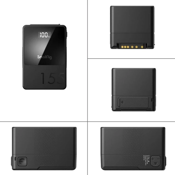 SmallRig 3581 VB155 Mini V Mount Pil - Resim 3