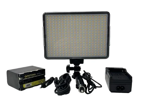 Patona LED-320A Bicolor Video Işığı (Patona F970 Pil İle) - Resim 6