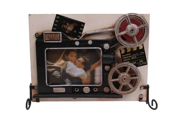 Dekoratif Metal Çerçeve Sinema Projektörü Dekorlu Hediyelik ürün görseli 1