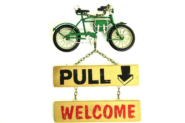 Dekoratif Metal Kapı Yazısı Bisiklet Vintage Dekoratif Hediyelik ürün görseli