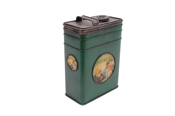 Dekoratif Metal Yakıt Bidonu Kumbaralı Vintage Hediyelik - Resim 3