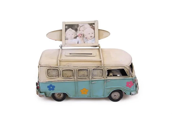Dekoratif Metal Minibüs Çerçeveli ve Kumbaralı Hediyelik ürün görseli