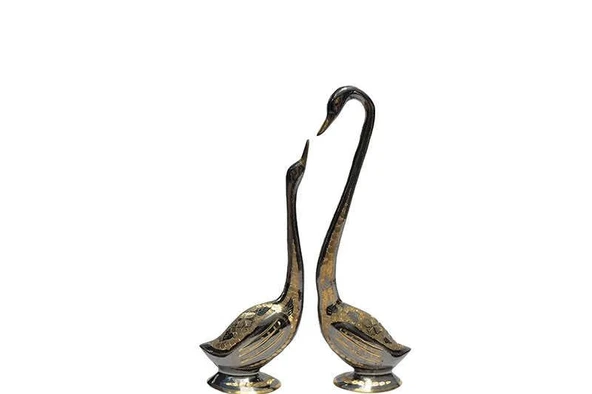 Kuğu 2'li Set Biblo Dekoratif Hediyelik ürün görseli 1