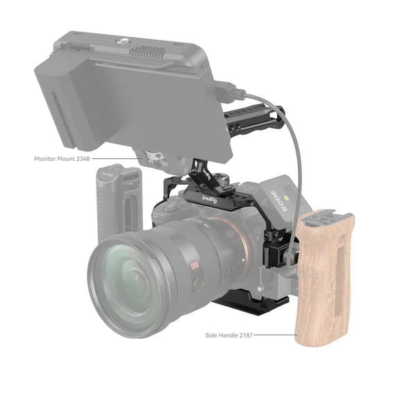 SmallRig 3668B Sony  A7R V / A7 IV / A7S III  için Kafes Kiti - Resim 6