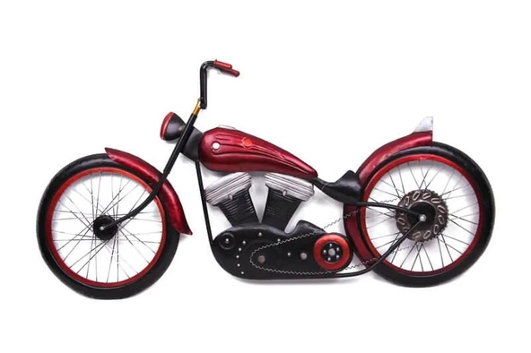 Motorsiklet Pano Vintage Dekoratif Ev Ofis Hediyelik ürün görseli 1