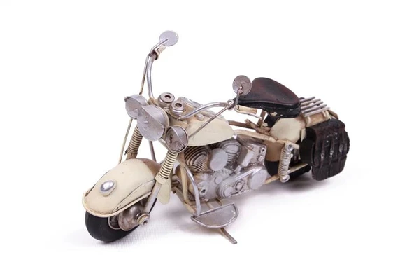 Dekoratif Metal Motosiklet Vintage Dekoratif Ev Ofis Hediyelik - Resim 3