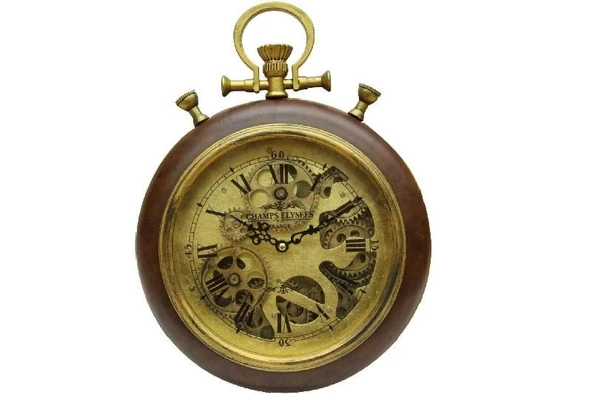 Saat Çarklı Köstek Modeli Duvar Saati Dekoratif Hediyelik ürün görseli 1