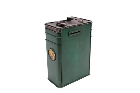 Dekoratif Metal Yakıt Bidonu Kumbaralı Vintage Hediyelik - Resim 4