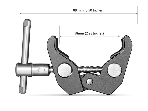 SmallRig 2058 İkili 1/4''-3/8'' Süper Clamp Seti - Resim 5