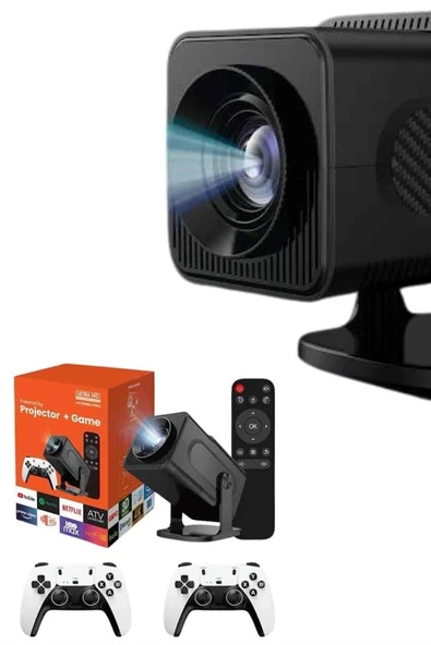 Retro Video Oyunu Konsolu Android Tv El Oyun Konsolu WIFI Taşınabilir Projeksiyon Cihazı - Resim 4