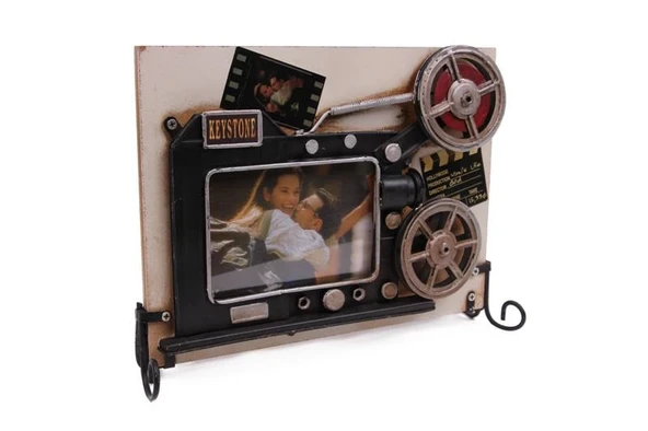Dekoratif Metal Çerçeve Sinema Projektörü Dekorlu Hediyelik - Resim 2