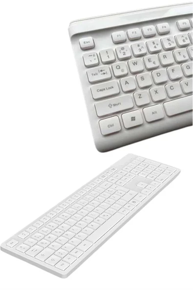 2.4 Ghz Wireless Kablosuz Klavye Mouse Seti Tv Pc Uyumlu - Resim 4