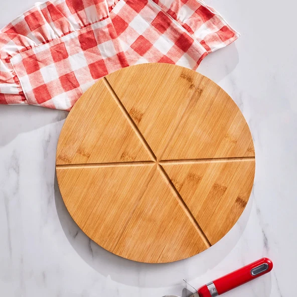 Karaca Bambu Lezza Pizza Kesme Tahtası ve Sunumluk ürün görseli 1