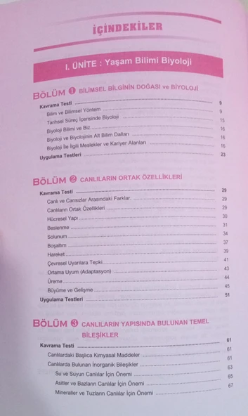 Karekök Yayınları 9.SINIF BİYOLOJİ SORU BANKASI - 2