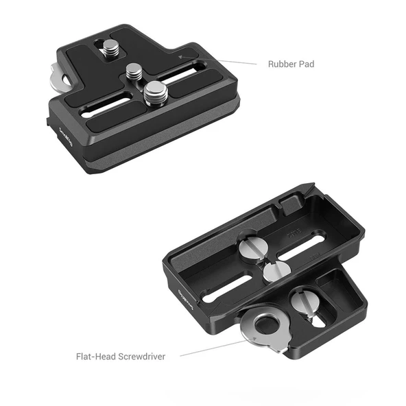 SmallRig 3162B DJI RS 2 / RSC 2 RS 3 / RS 3 Gimbal için Genişletilmiş Arca-Tipi Hızlı Çıkarma Plakası - 4