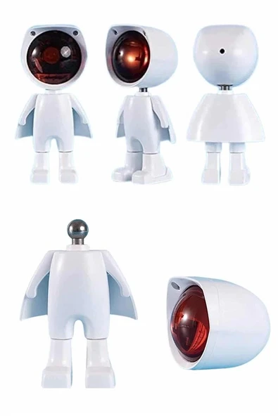 Gün Batımı Lambası Işık Arka Plan Projektör Sevimli Astronot Enerji Tasarruflu - Resim 5