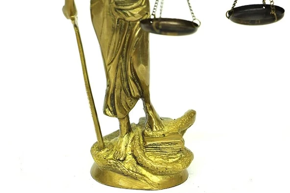 Adalet Kadını Terazili Biblo Dekoratif Hediyelik - Resim 4