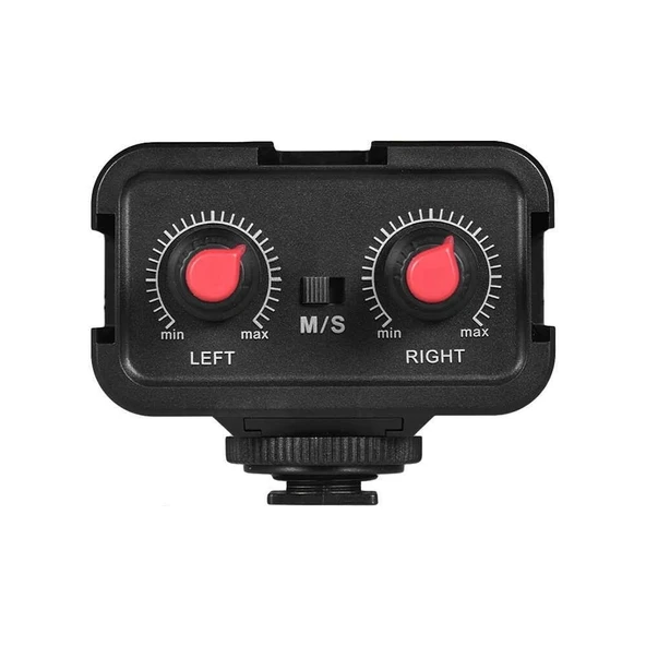 Andoer WS-VS Çift Kanallı Mikrofon Ses Mikseri - Resim 2