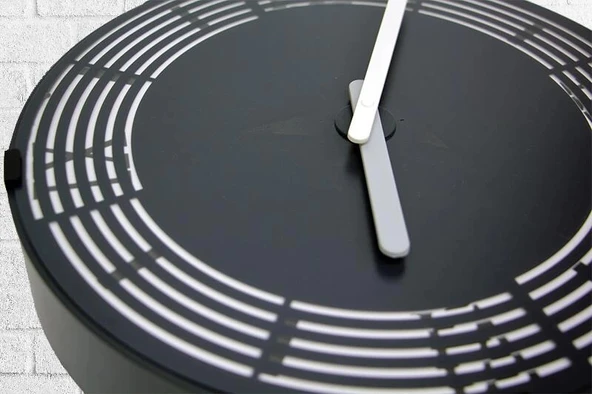 Saat Hareketli Roma Rakamlı Duvar Saati Dekoratif Hediyelik - Resim 4