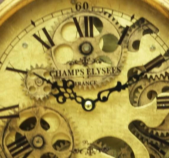 Saat Çarklı Köstek Modeli Duvar Saati Dekoratif Hediyelik - Resim 2