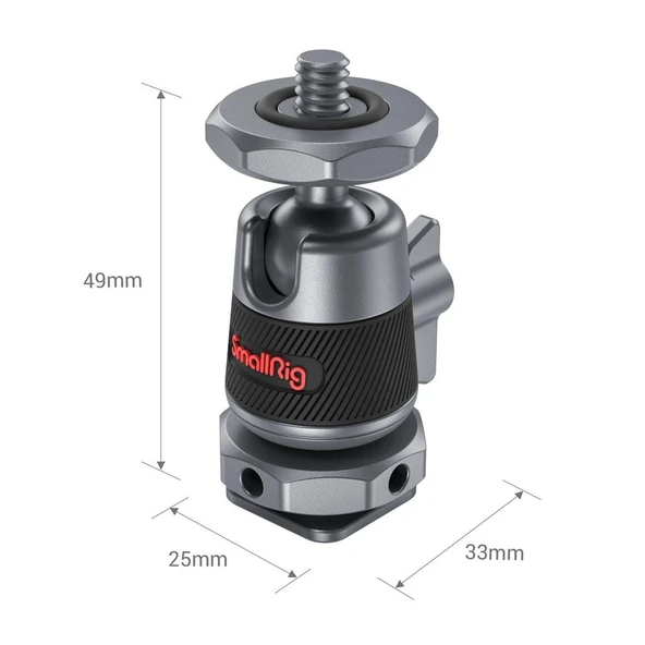 SmallRig 2948B Mini Top Kafa  (2 Adet) - Resim 3