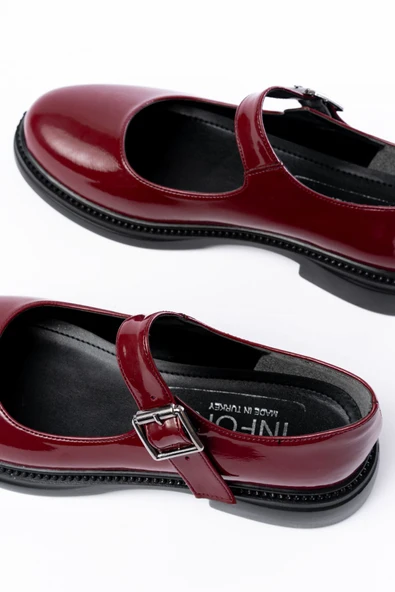 YSN-4422 Bordo Kroko Topuklu Kadın Çizme - 9