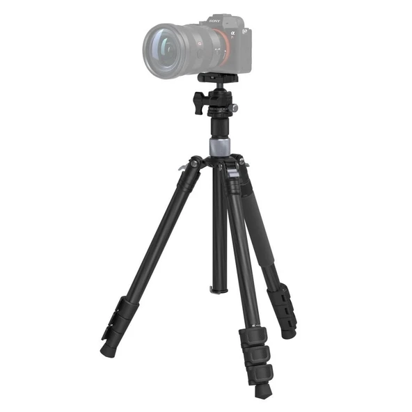 SmallRig 4059 AP-20 Orta Sütunlu  Karbon Fiber Tripod - Resim 2