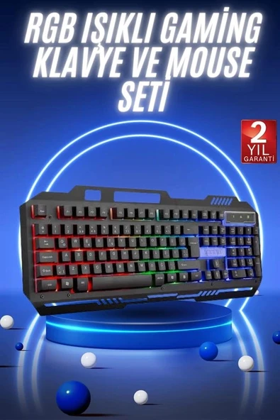 Gaming Oyuncu Klavyesi Led Aydınlatmalı Mekanik Hisli - 2