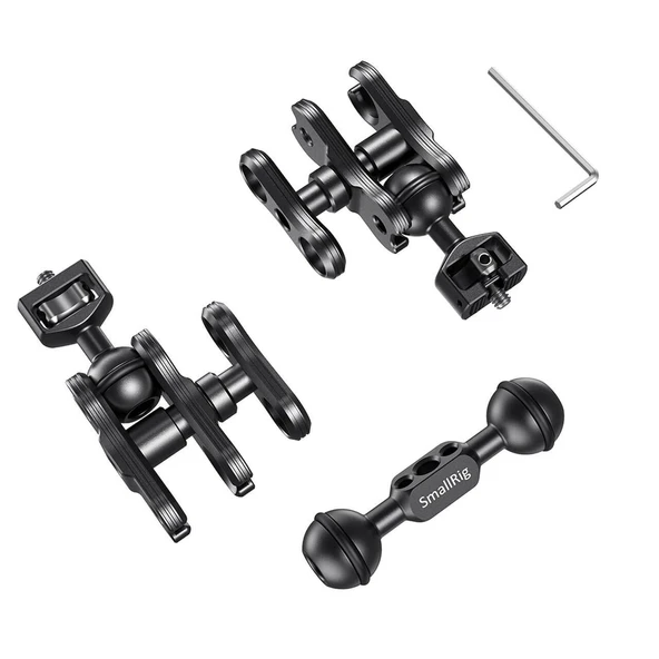 SmallRig 2109B Çift Başlı Bilyalı  ve Uzatmalı  Eklemli (1/4 ''-20 Vida) Kol - Resim 2