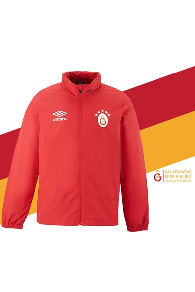 Galatasaray Orijinal Lisanslı 5 Yıldızlı Kapüşonlu Yağmurluk - 2