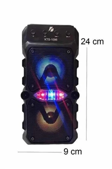 Bluetooth Hoparlör Yüksek Ses Kaliteli Büyük Boy Çift Çıkışlı Ses Bombası - Resim 4