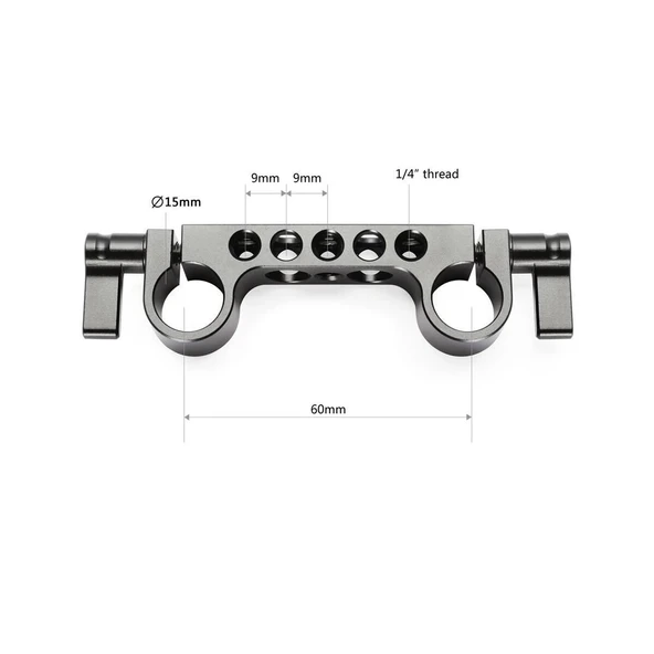 SmallRig 2061 Süper Hafif 15 mm Raylı Blok (2'li Paket) - Resim 3