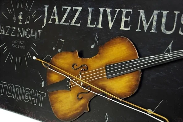 Pano Keman Yatay Vintage Dekoratif Hediyelik - Resim 2